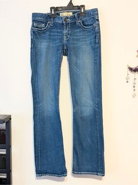 BKE Medium Blue Wide Leg Flare Jeans